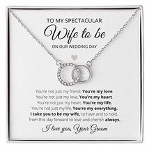 To my SPECTACULAR wife to be on our wedding day - To my bride on our wedding day - £59.49 GBP