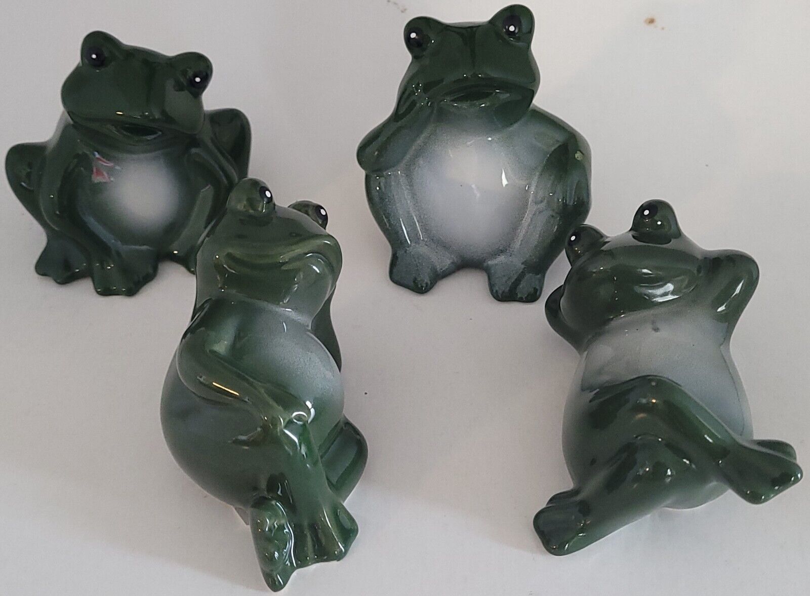 Primary image for Ceramic Frogs Garden Decorations about 4” x 3” x 3”, S24, Select: Type
