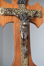 ⭐ antique French religious cross, crucifix ,made 19 th Century⭐ - £40.69 GBP