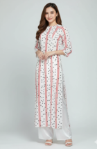 NWOT White/Black Polka Dot Vietnamese Ao Dai Size 4/6 - $20.00