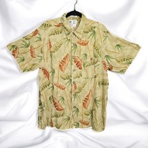 Vintage ME Sport Men&#39;s Shirt Extra Large Tropical Bamboo Floral Casual B... - $8.59