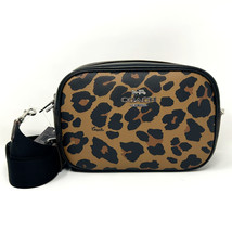 Coach Jamie Camera Bag In Signature Canvas Leopard Print Light Saddle CC759 - $374.22