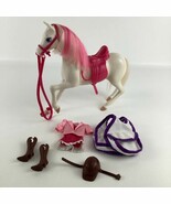 Barbie Equestrian Doll Horse Figure Pet Riding Gear Saddle 2009 Mattel T... - $53.72 CAD
