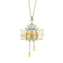 Disney Store Japan Winnie The Pooh House Clock Locket Necklace - £54.75 GBP