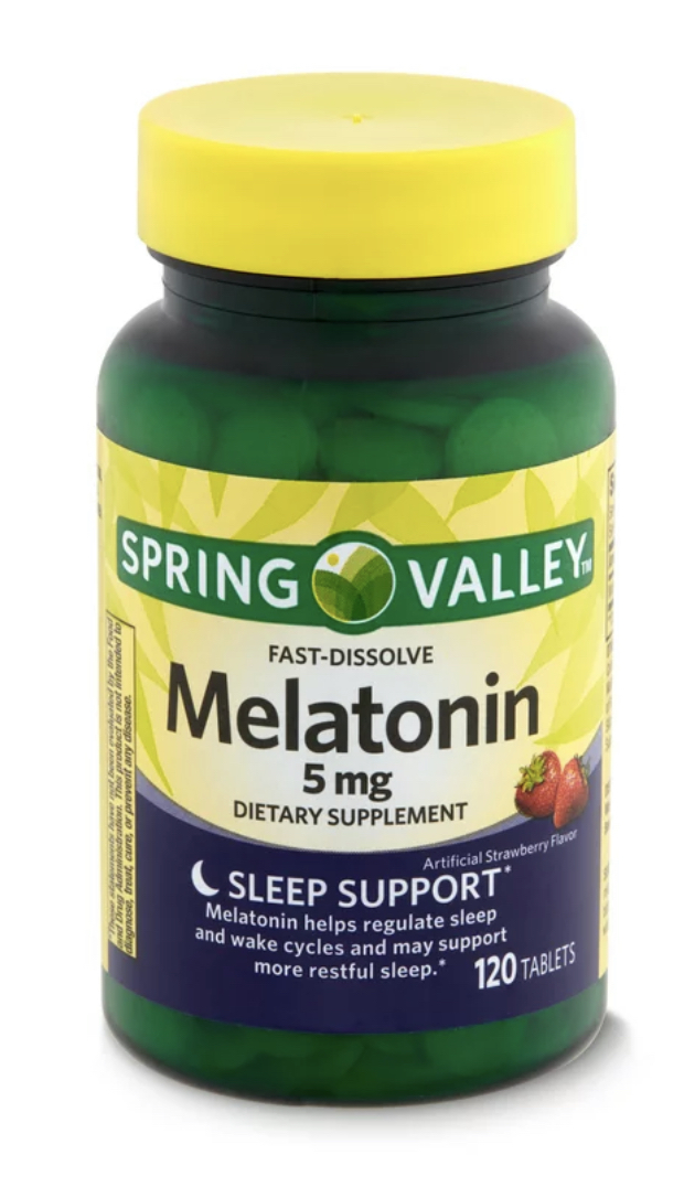 Melatonin Spring Valley - Strawberry American Quality, 5mg, 120 Tablets - $37.47