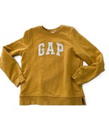 Vintage Gap Logo Sweatshirt Sz S Mustard Yellow - $24.96