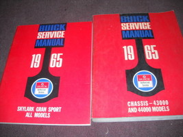 1965 Buick Gran Sport Shop Repair Service Manual Set W Supplement Book Oem - £62.90 GBP