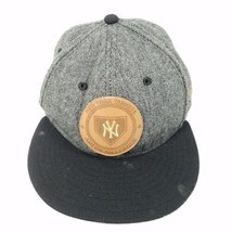New Era 59Fifty New York Yankees Hat Leather Patch Size 7 1/8 Fitted 100... - $38.60