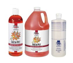 Fresh Pet Shampoo Grooming Concentrate Refill Kit 17oz Gallon and Mixing Bottle - £61.98 GBP