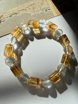 Yellow Quartz and Clear Quartz Beads Vibrant Energy and Balance - $738.49 MXN