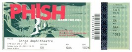 Phish Untorn Concert Ticket Stub July 13 2003 Gorge Amph. George, Washin... - £27.08 GBP