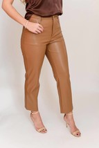 Cami Nyc hanie vegan leather pant in Tan - size S - $81.18