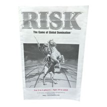 Game Parts Pieces Risk Global Domination 1999 Hasbro Instructions Rules - $4.94