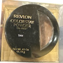 Revlon Colorstay Powder Oil-Free - Tan - 0.43 oz w Applicator Discontinued - $11.64