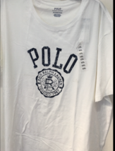 Polo Ralph Lauren Men&#39;s white Crew-Neck Short Sleeve T-Shirt XXL NWT - £27.94 GBP