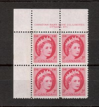 Canada  -  SC#339p PL1 UL Mint NH  -  3 cent  QEII Wilding Portrait issue  - £0.87 GBP