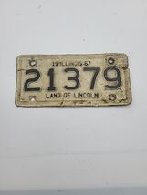 Motorcycle License Plate Illinois 1967 21379 Garage Classic Vintage Decor  - $26.76 CAD