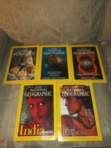 5 1997 National Geographic Magazines Lot Feb Mar April May June Issues Free Ship - £17.40 GBP