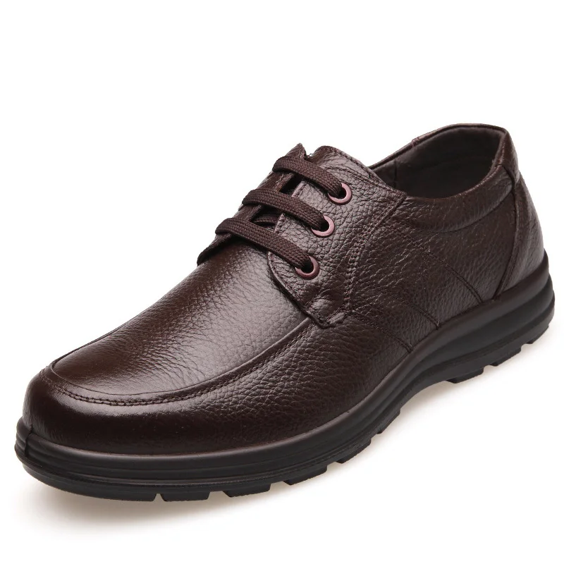 New High Quality Leather Shoes Men Flats Fashion Men&#39;s Casual Shoes  Man Soft Co - £147.67 GBP