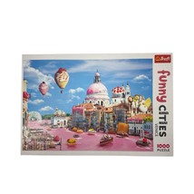 Trefl 1000 Piece Jigsaw Puzzle Funny Cities Venice Italy candy sweets city  - $14.85