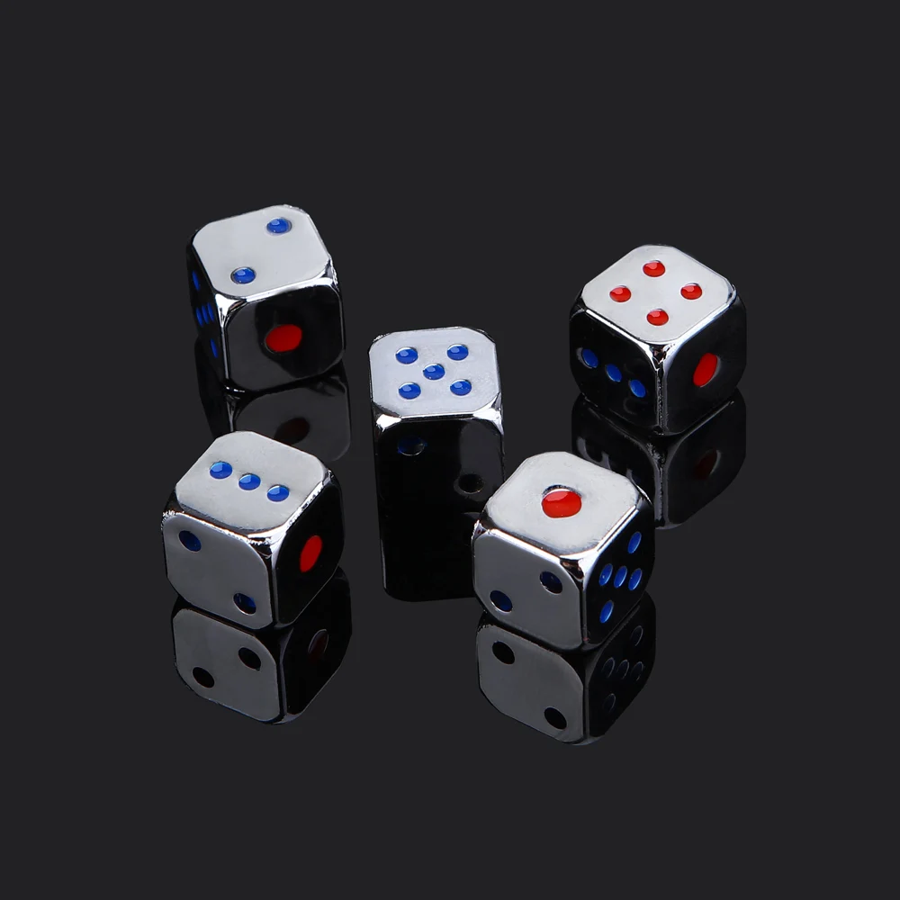 5Pcs/pack  #13 Dice  Silver Color Dots Dice KTV Bar Entertainment Supplies Fun D - $151.95