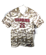 South Carolina Gamecocks Baseball Shirt #25 Mens XL Beige Camo Under Arm... - £62.29 GBP