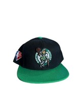 Men’s Mitchell &amp; Ness Boston Celtics NEW  No Tags Black And Green SnapBack Hat - £24.85 GBP