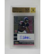 2008 Finest Autographs #123 Steve Slaton/150 Rookie Texans Beckett 9.5 GEM - $99.99