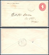 1900 US Cover - White Creek, New York to Boston, MA, Bennington, VT PM L15 - £2.22 GBP