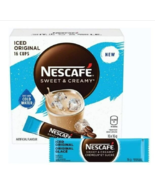 Nescafe Sweet &amp; Creamy Iced Original Instant Coffee Mix 16x16 g - £14.78 GBP