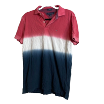 Tommy Hilfiger Polo Shirt Mens M  Tie-Dye Custom Fit Short Banded Sleeves Logo - £12.55 GBP