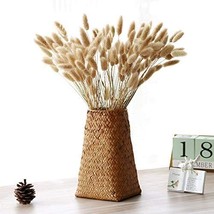 Natural Seaweed Weave Basket, Pastoral Rattan Vase, Bamboo Weaving Room Flower - £28.23 GBP