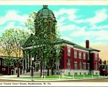 Buckhannon WV West Virginia Upshur County Court House UNP Vtg Linen Post... - $3.91