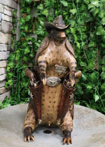 Western Rustic Texas Sherriff Cowboy Armadillo Money Piggy Coin Bank Fig... - £59.79 GBP