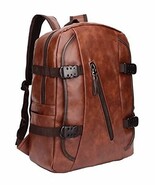 Brown Backpack Bag for Men of Artificial Leather with Laptop Pocket - $949.73 MXN