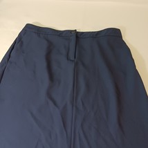 Jessica London Women's Blue Front Zipper & Back Slit Skirt Pockets Size 22W image 6