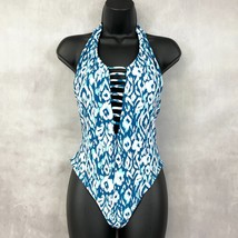 Heat Swimwear Womens One Piece Swimsuit Size Small Halter Beach Animal P... - $17.99