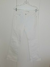 LEVI&#39;S 545 LOW BOOT CUT LADIES WHITE STRETCH JEANS-6M-BARELY WORN-CLEAN/... - £9.55 GBP