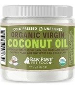 Raw Paws Virgin Organic Coconut Oil For Dogs And Cats, 4-oz - Treatment ... - £15.52 GBP