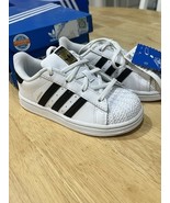 Size 9.5K  adidas Superstar I - White/Black BB9076 BNIB - $638.89 MXN