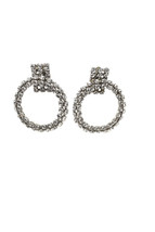 Alexis Mabille Womens Earrings Silver Size 3&#39;&#39; X 2&#39;&#39; Made In France - £432.43 GBP