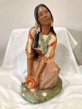 Vintage Universal Statuary 1980 #693 Native American Women Gathering Water Statu - £110.89 GBP
