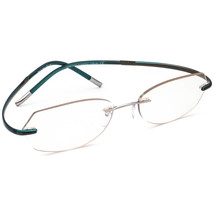 Silhouette Eyeglasses 7690 10 6052 Titan Silver/Teal Rimless Austria 50[... - $199.99