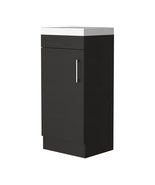 FM FURNITURE Toledo Single Door Bathroom Vanity Cabinet, Metal Handle wi... - $156.80