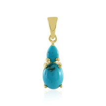 Jewelry of Venus fire Pendant of Goddess Demeter Arizona turquoise silver pendan - £556.35 GBP