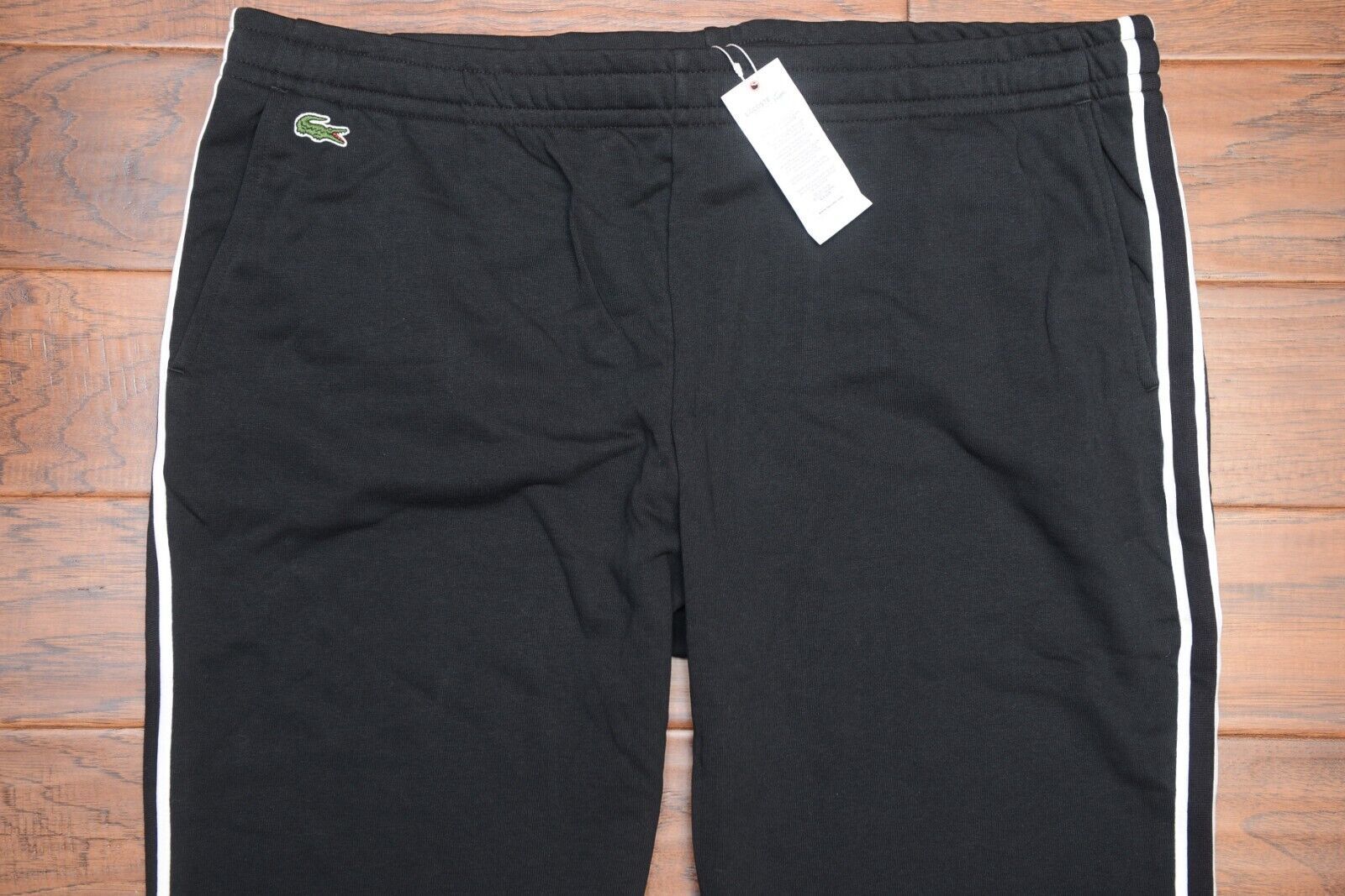 Primary image for Lacoste Sport XH4917 Men's Black Fleece Cotton Sweatpants Joggers 4XL EU 9