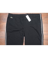 Lacoste Sport XH4917 Men&#39;s Black Fleece Cotton Sweatpants Joggers 4XL EU 9 - £42.98 GBP