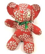 Vintage Banbury Cross Marimekko Elephant Plush Puketti Red Floral Fabric... - €99,12 EUR