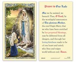 Laminated Prayer to Our Lady Lourdes Holy Card Image of St. Bernadette w... - $2.79