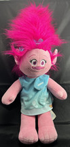 Build A Bear Trolls Princess Poppy Stuffed Doll 23&quot; Plush BABW Pink - £9.48 GBP